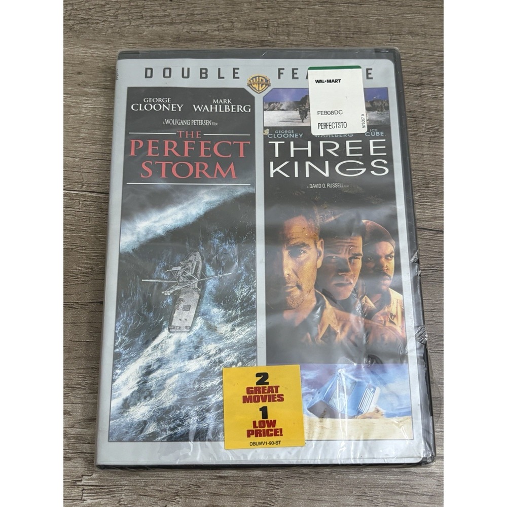 The Perfect Storm/Three Kings (DVD 2 Movie Set) New Sealed Clooney Wahlberg Cube